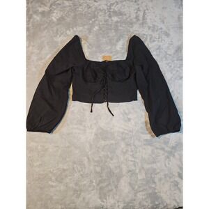 IRIS women's   Crop Top size small Long Sleeves
